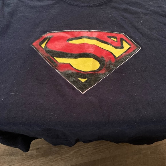 Superman vintage T shirt Fireman or woman’s Men S woman’s M has been worn well - Picture 5 of 6